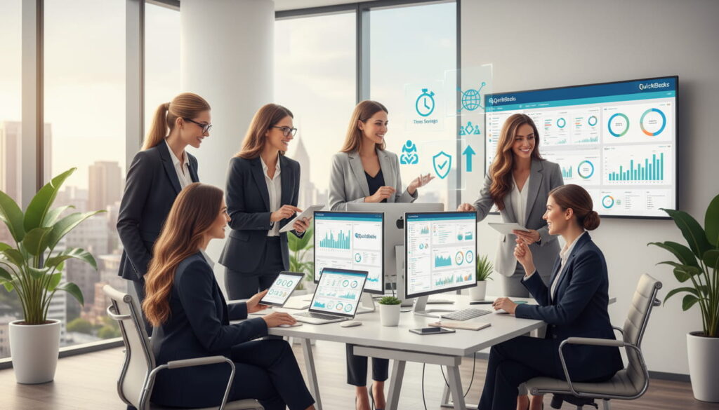 Startup finance automation using QuickBooks cloud dashboard