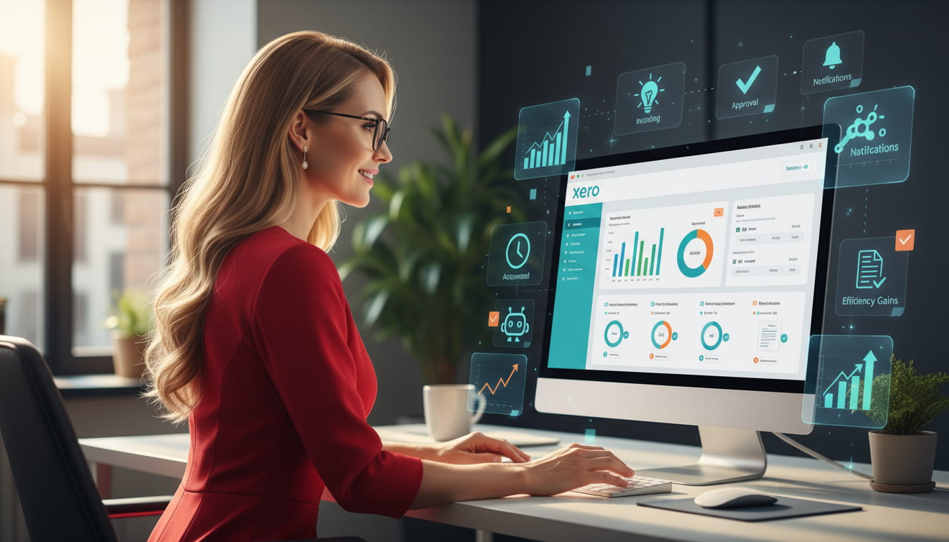 SME automating invoicing process with Xero, approvals, and notifications