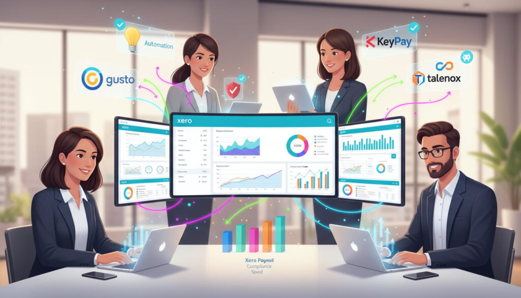 Xero payroll integrations for automated HR and tax compliance with Gusto, KeyPay, Deputy, and Talenox.