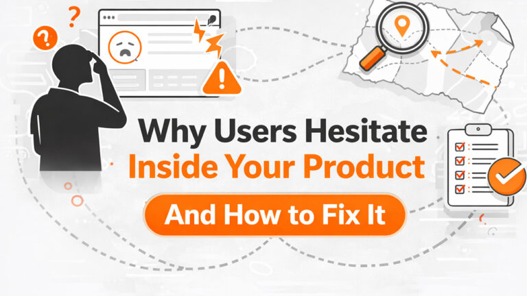 Why Users Hesitate Inside Your Product (And How to Fix It)