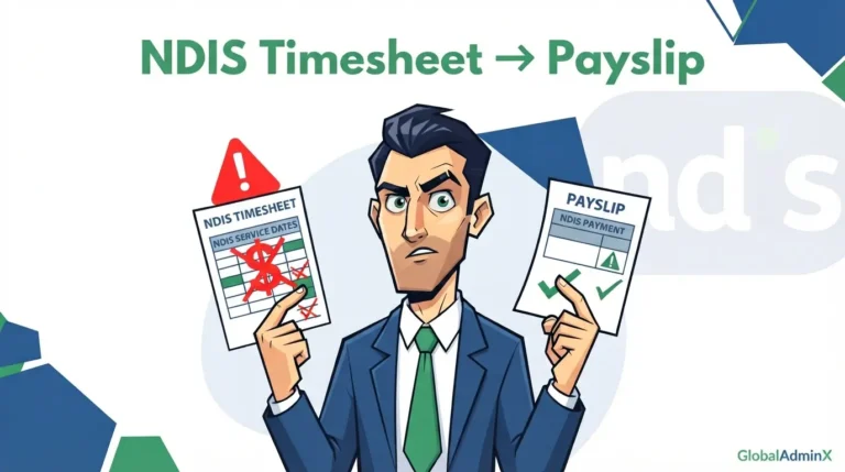 How NDIS Timesheets Become Payslip — Without the Errors That Cost You